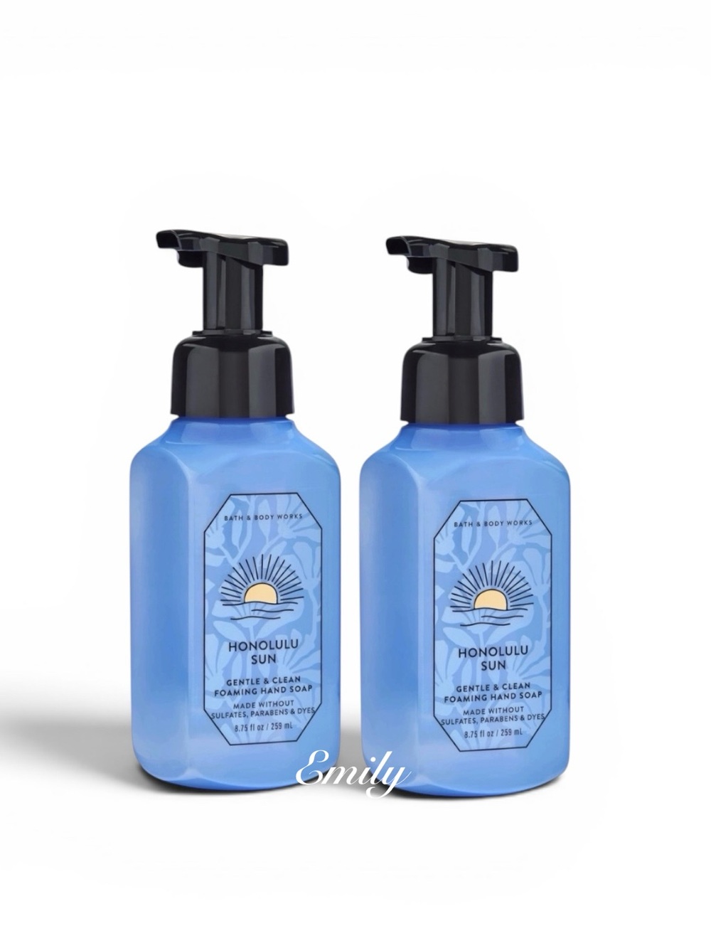 NEW 2-Pc Bath & Body Works HONOLULU SUN Foaming Hand Soap 8.75 fl oz Duo Bundle